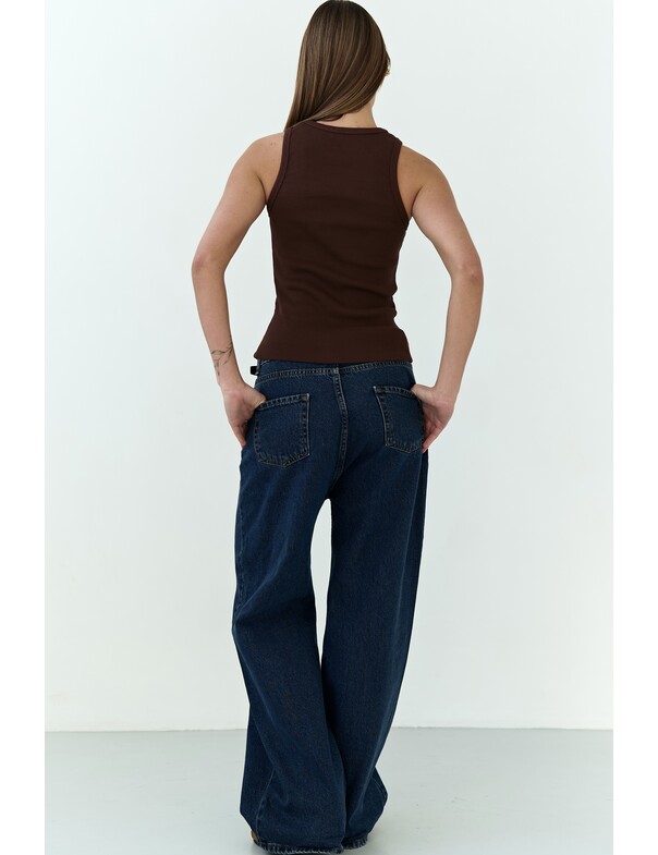 Женская майка классическая из плотного рубчика