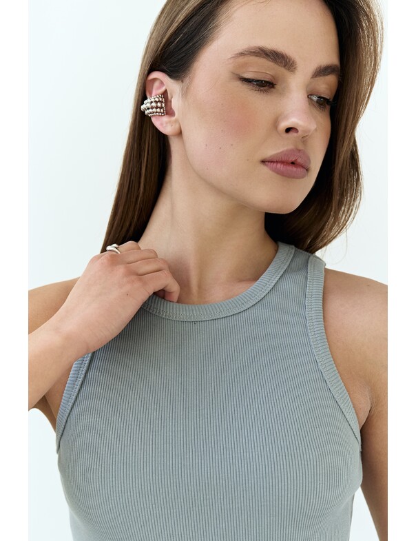 Женская майка классическая из плотного рубчика