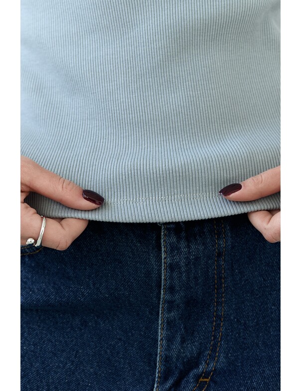 Женская майка классическая из плотного рубчика