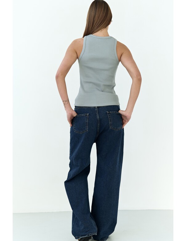 Жіноча майка класична із щільного рубчика 0