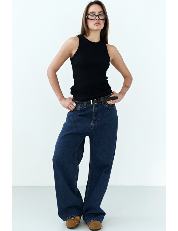 Женская майка классическая из плотного рубчика