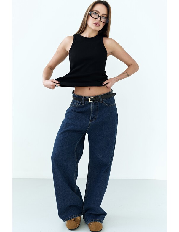 Женская майка классическая из плотного рубчика