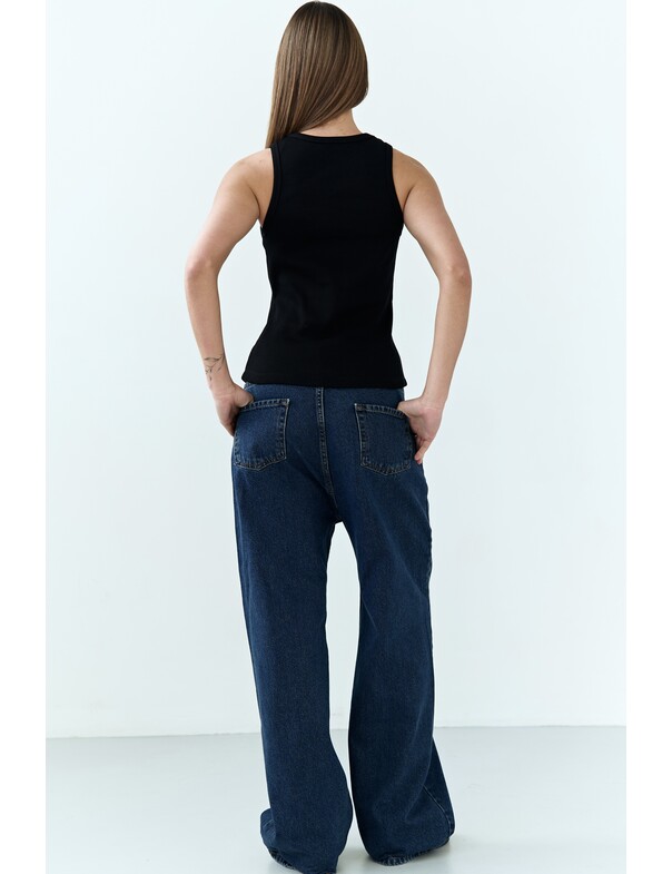 Женская майка классическая из плотного рубчика