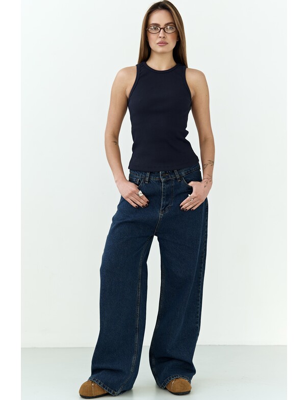 Жіноча майка класична із щільного рубчика колір фісташковий 16