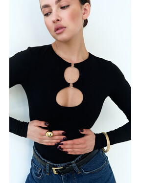 Боді з круглими вирізами