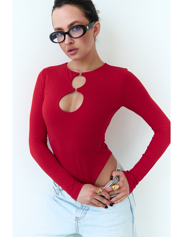 Боді з круглими вирізами