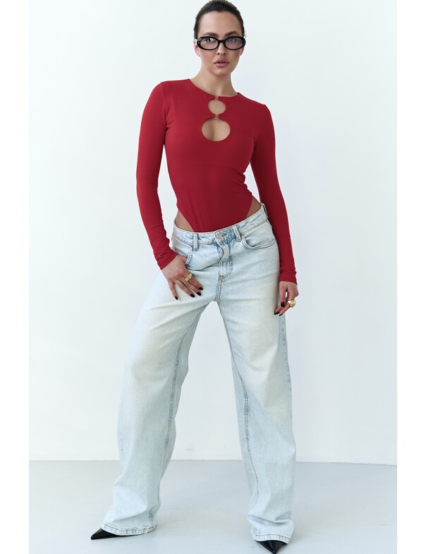 Боди с круглыми вырезами