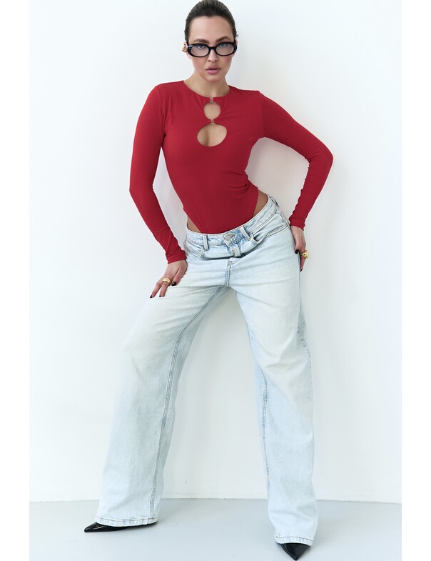 Боди с круглыми вырезами