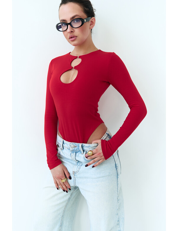 Боді з круглими вирізами