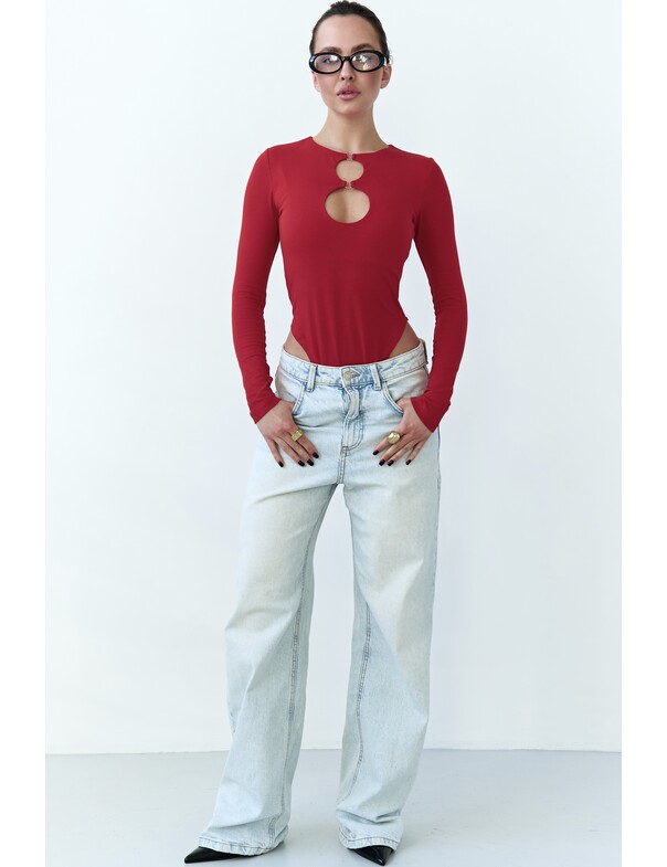 Боді з круглими вирізами