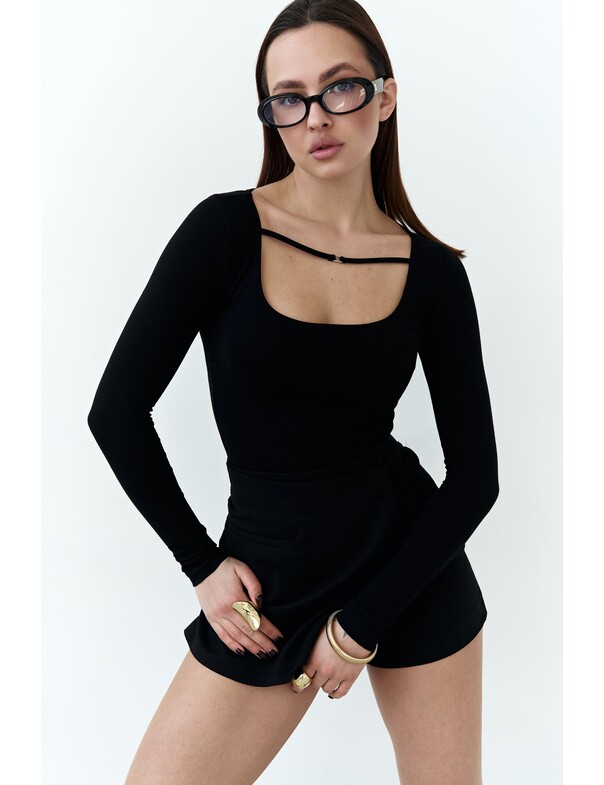 Боді з декоративною бретелькою