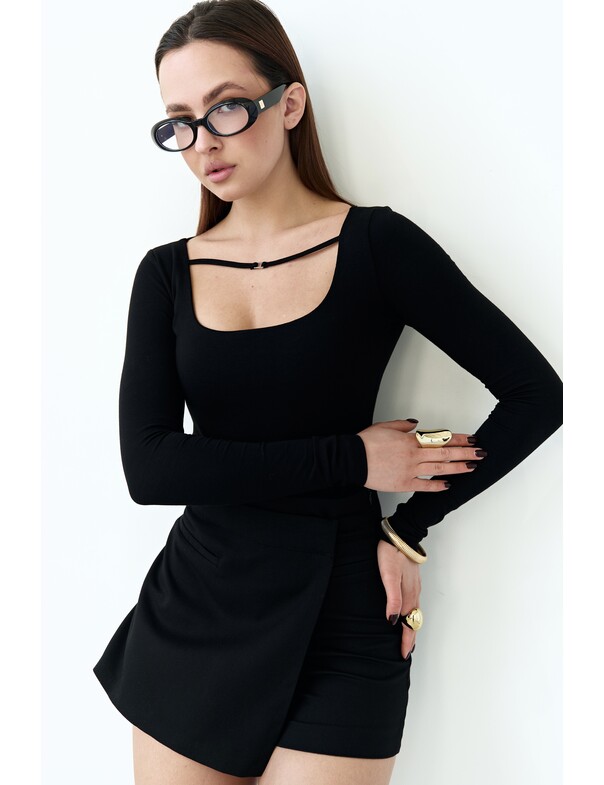 Боді з декоративною бретелькою