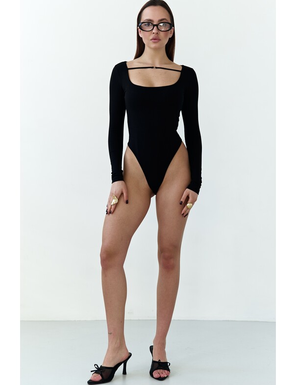 Боді з декоративною бретелькою