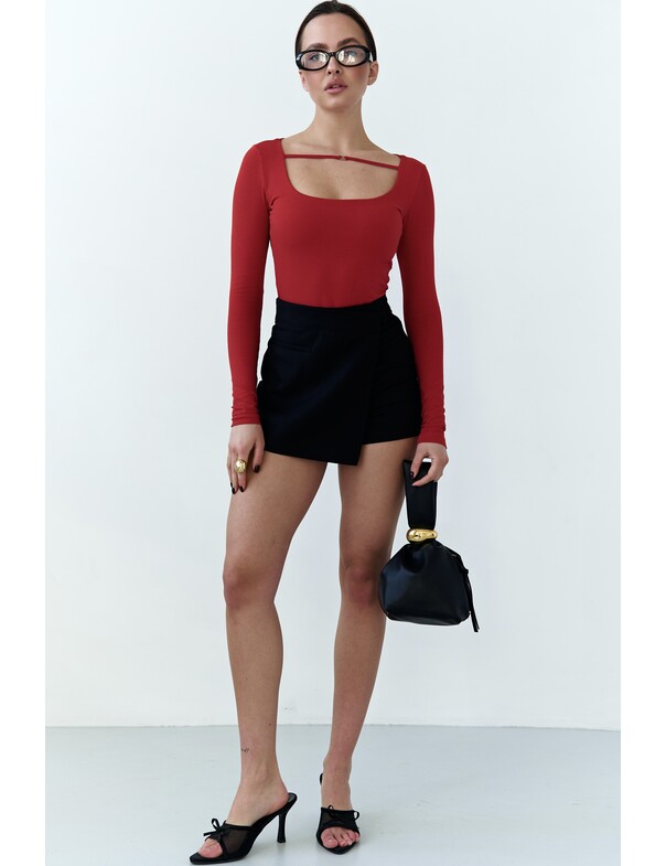 Боді з декоративною бретелькою