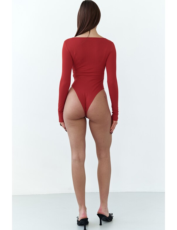 Боди с декоративной бретелькой