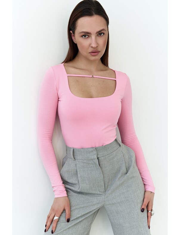 Боди с декоративной бретелькой