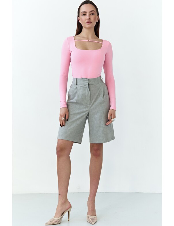 Боди с декоративной бретелькой