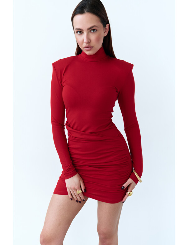 Сукня міні з плечиками