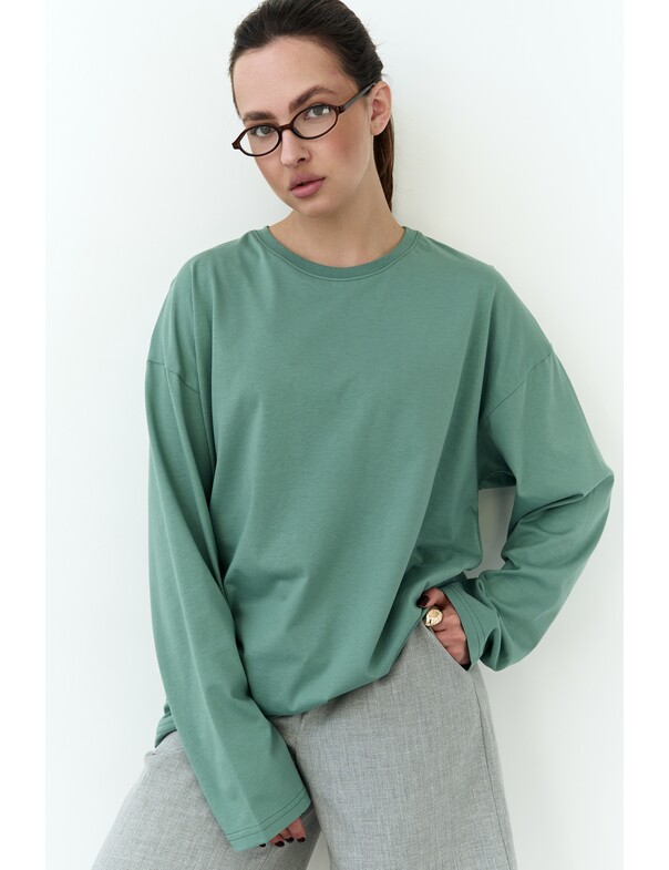 Унісекс лонгслів оверсайз котон