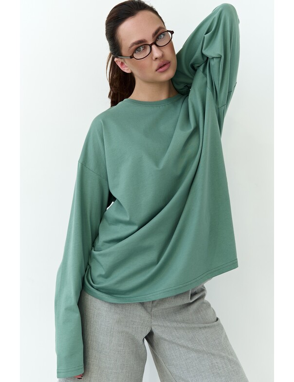 Унисекс лонгслив оверсайз коттон