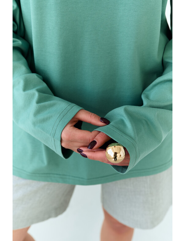 Унисекс лонгслив оверсайз коттон