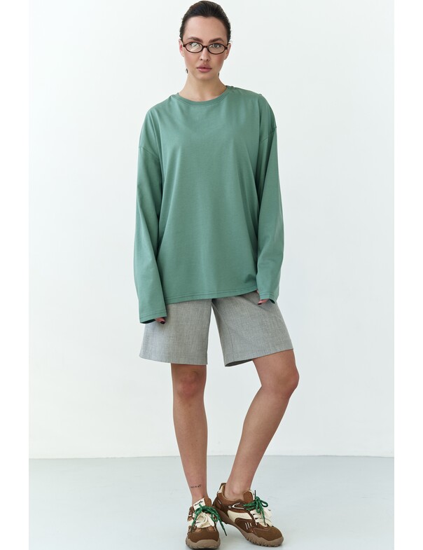 Унісекс лонгслів оверсайз котон