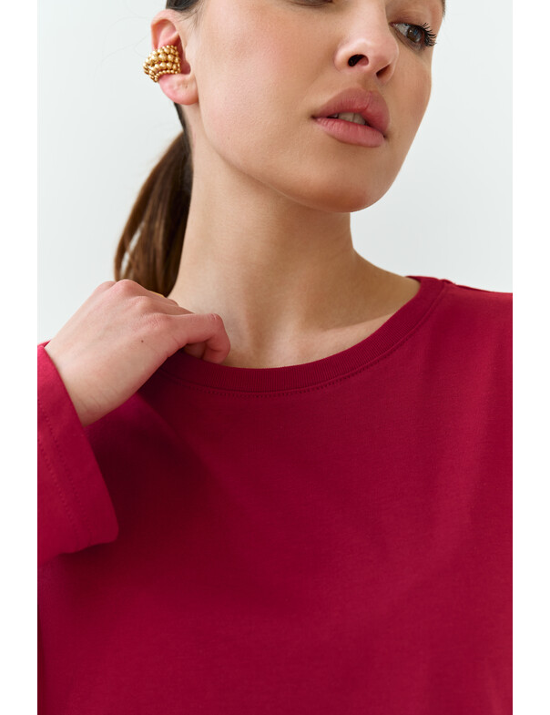 Унисекс лонгслив оверсайз коттон