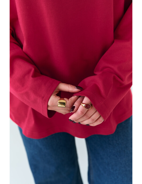 Унисекс лонгслив оверсайз коттон