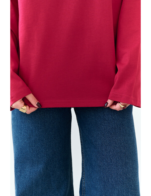 Унісекс лонгслів оверсайз котон