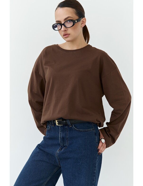 Унісекс лонгслів оверсайз котон