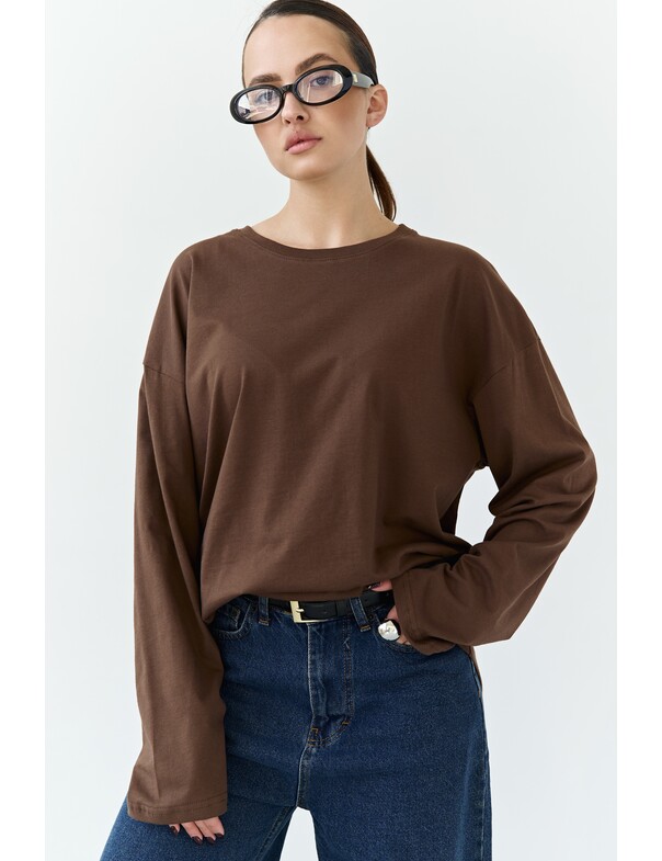 Унісекс лонгслів оверсайз котон