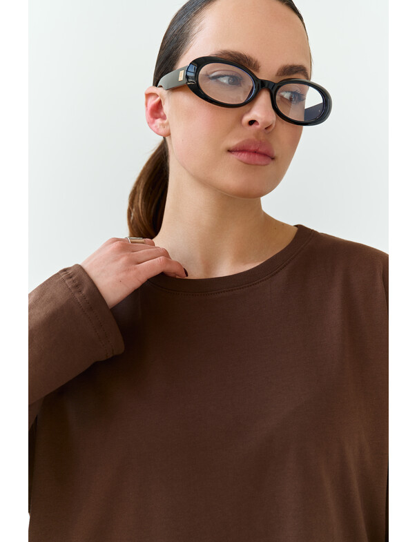 Унисекс лонгслив оверсайз коттон