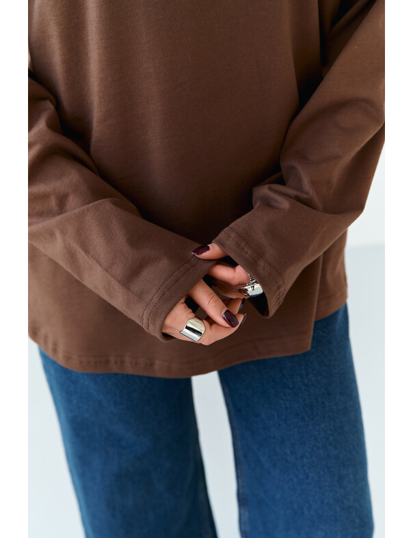 Унисекс лонгслив оверсайз коттон