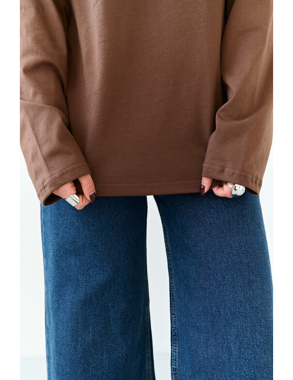 Унисекс лонгслив оверсайз коттон