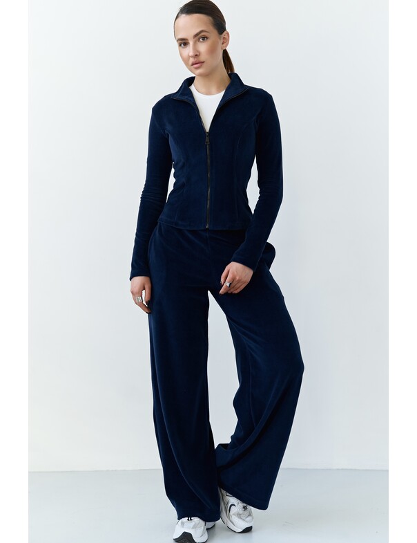 Світшот приталений з велюру