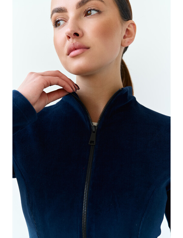 Світшот приталений з велюру