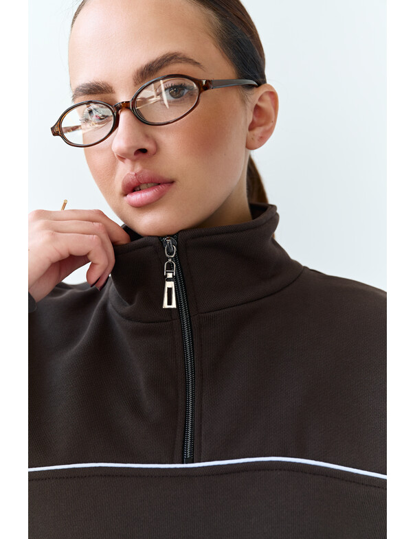 Світшот з кантом із щільної бавовни