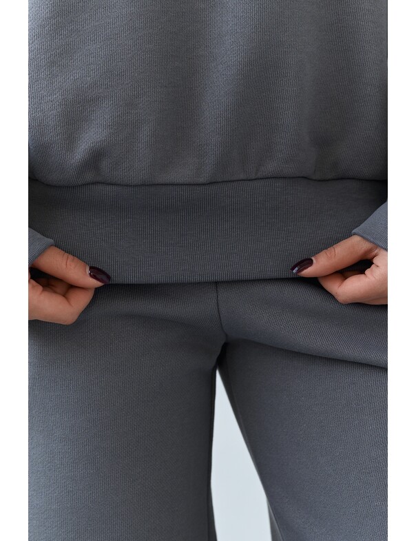 Світшот з кантом із щільної бавовни