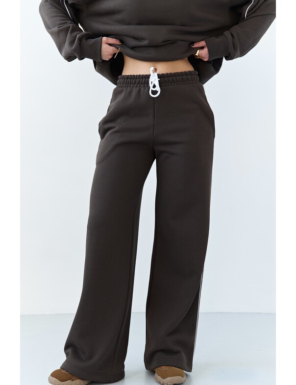 Штани з кантом із щільної бавовни