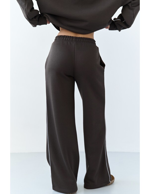 Штаны с кантом из плотного хлопка