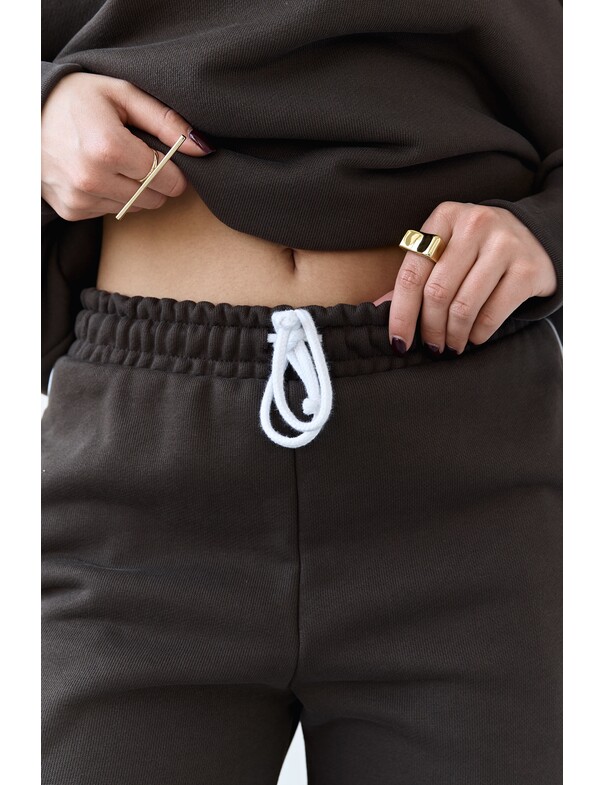 Штани з кантом із щільної бавовни