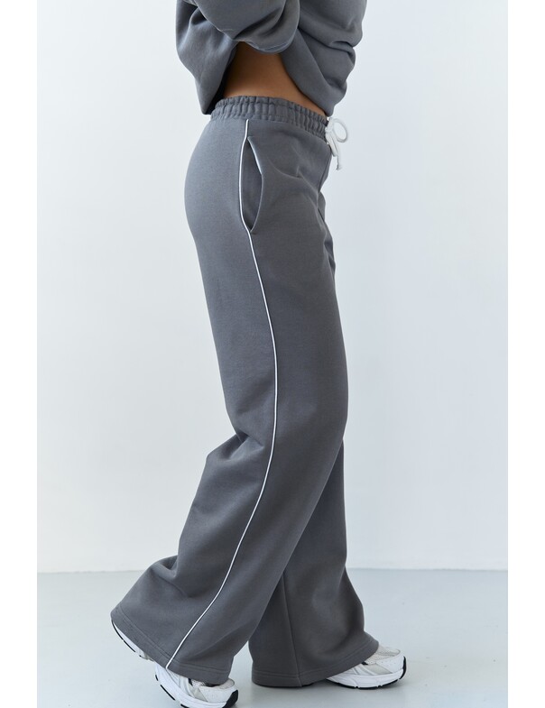 Штаны с кантом из плотного хлопка