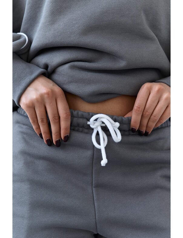 Штаны с кантом из плотного хлопка