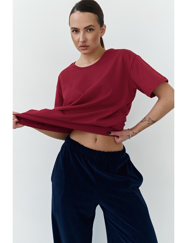 Жіноча футболка коттон колір чорний 1