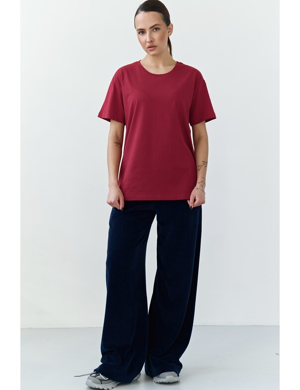 Жіноча футболка коттон колір чорний 1