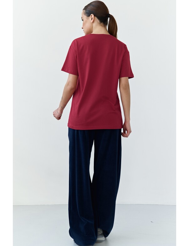 Жіноча футболка коттон колір чорний 1