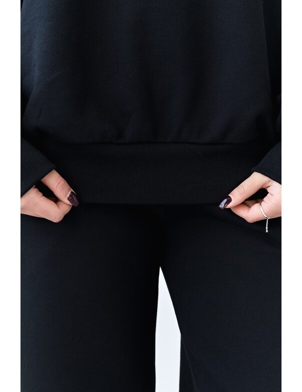 Світшот з кантом із щільної бавовни