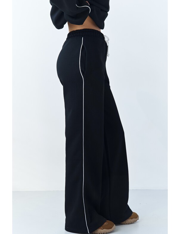 Штаны с кантом из плотного хлопка