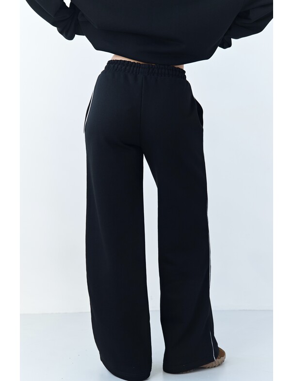 Штани з кантом із щільної бавовни