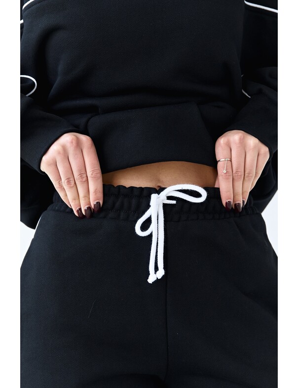 Штаны с кантом из плотного хлопка